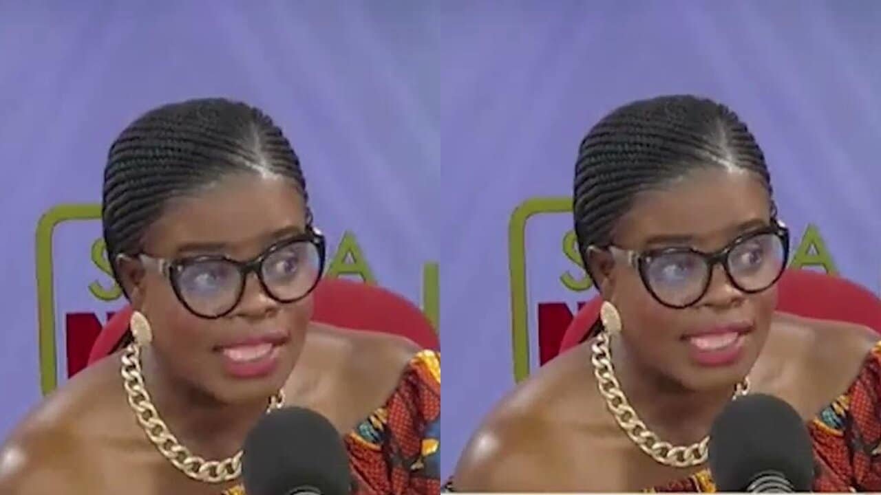 Oheneni Adazoa speaking on her show