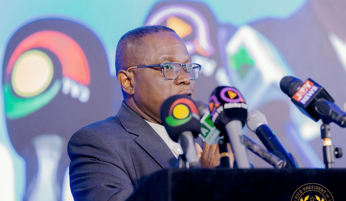 People working together on a community development project in Ghana