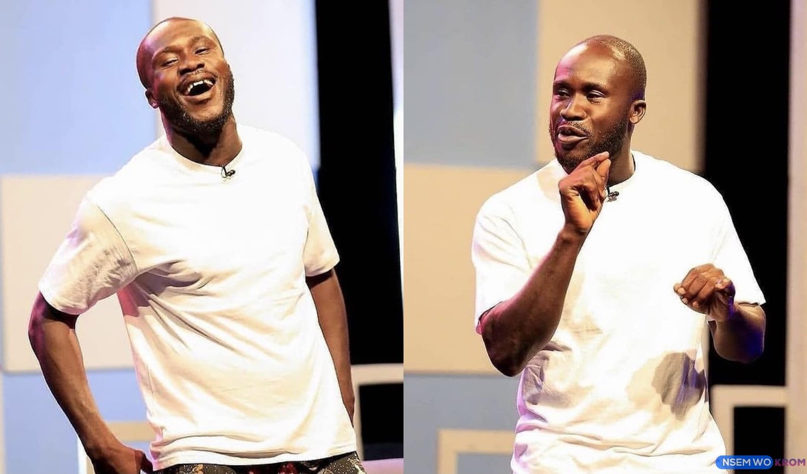 Dr. Likee performing on set.