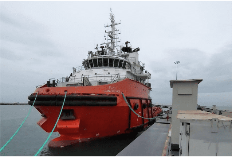 Close-up of the FPSO Prof. John Evans Atta Mills