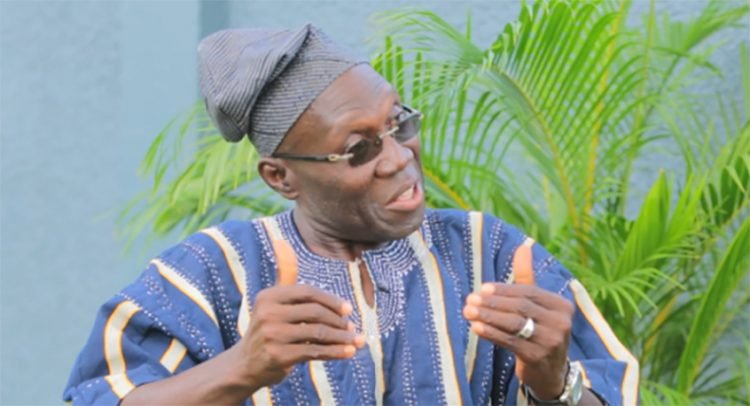 Inusah Fuseini speaking at a press conference