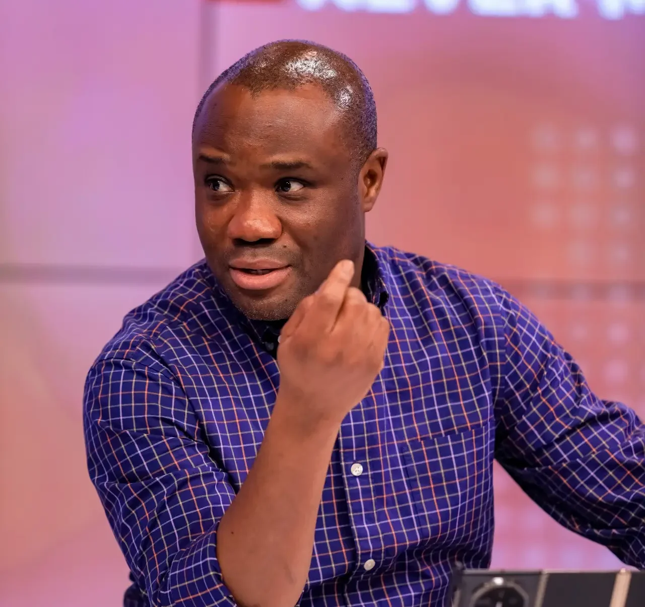 Felix Kwakye Ofosu speaking at a press conference