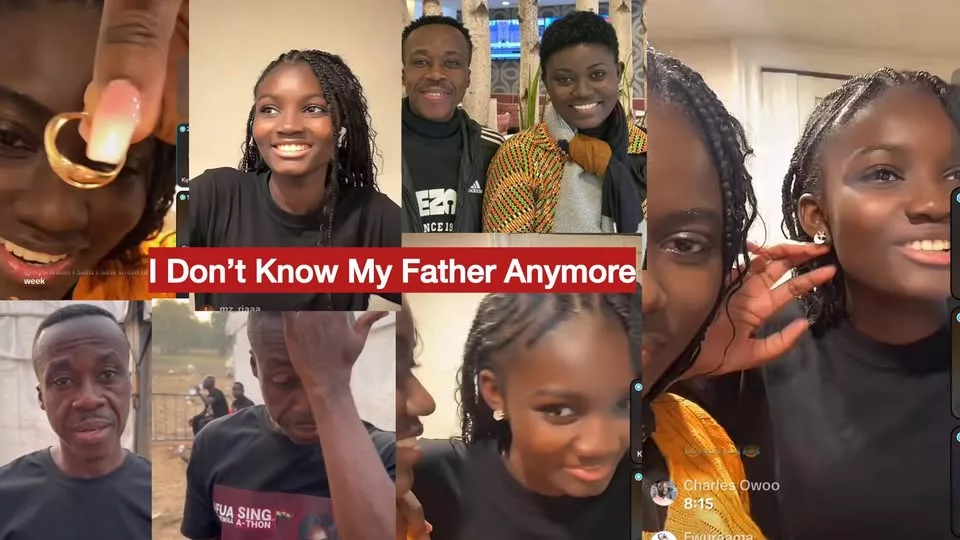 Afua Asantewaa speaking during a casual live video stream