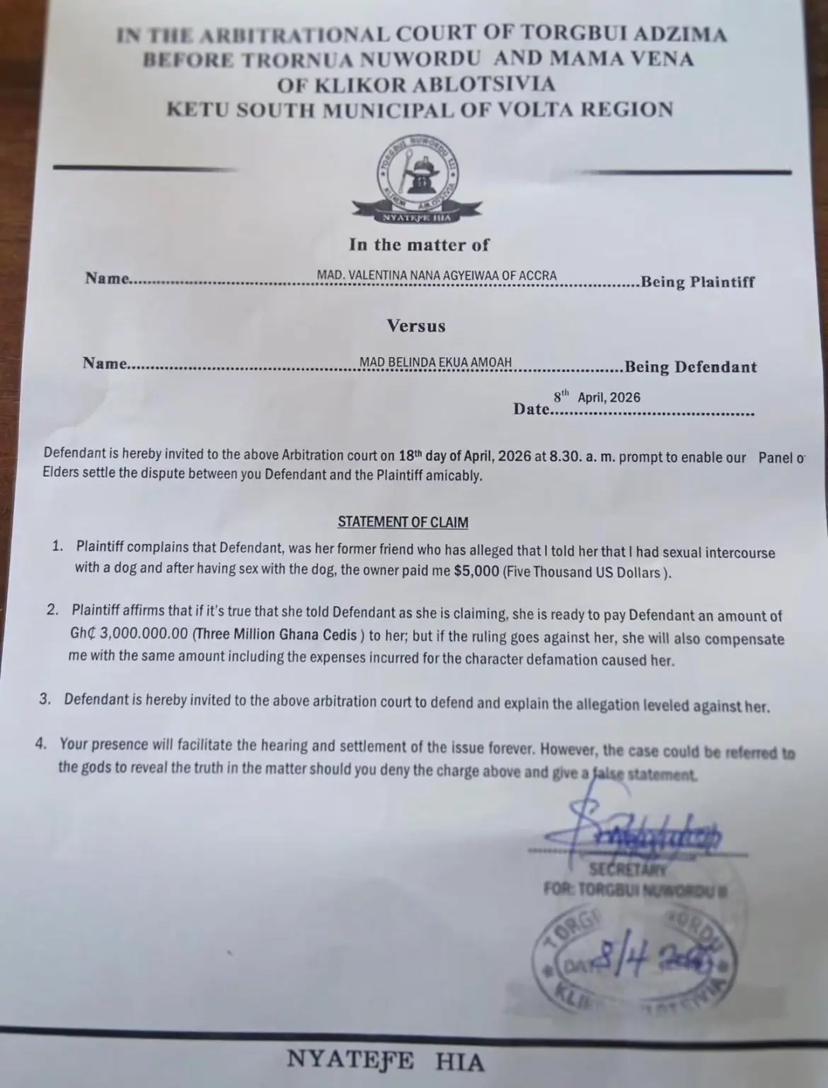 A traditional shrine in the Ketu South Municipality of the Volta Region