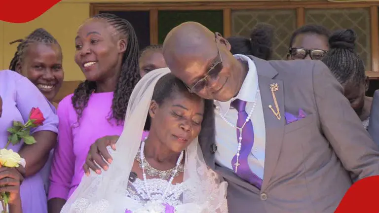 Jackton Wanyonyi Masibo and Coleta at their church wedding