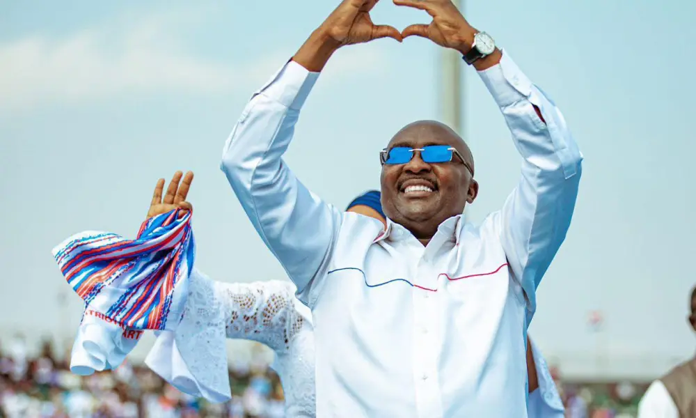 Dr. Mahamudu Bawumia speaking at a professional event