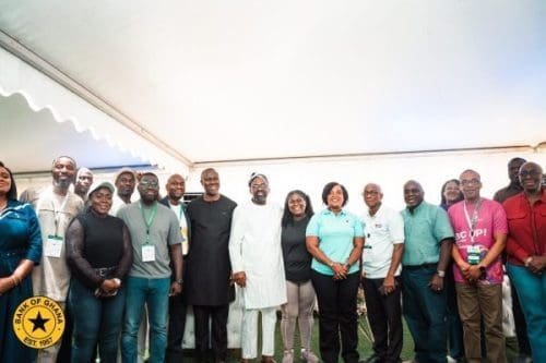 BoG Governor Dr Johnson Pandit Asiama speaking at the Kwahu Business Forum roundtable