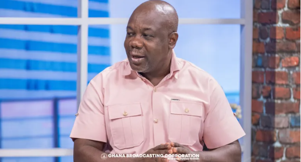 Theophilus Dzimega speaking during a televised debate on TV3