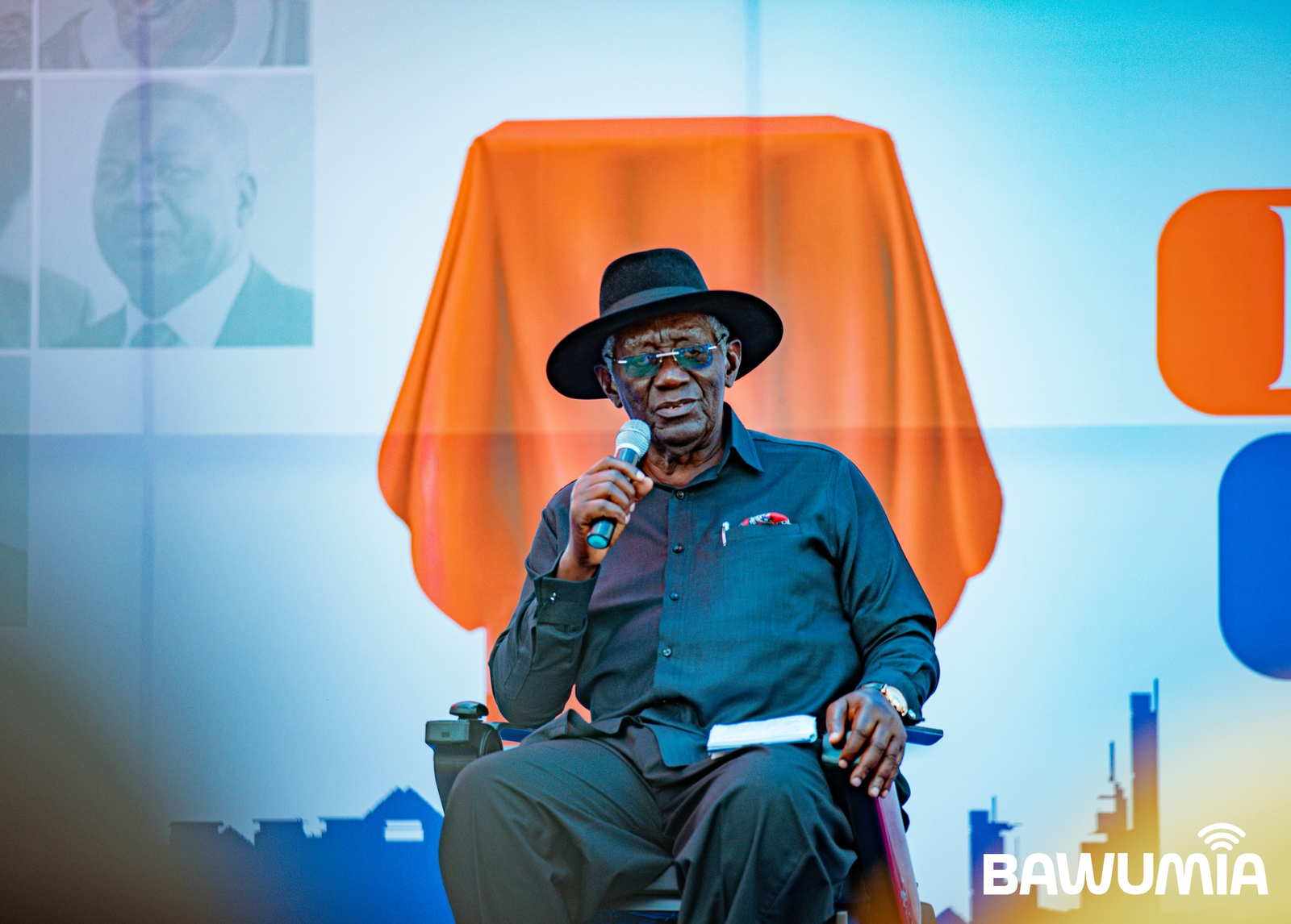 Former President John Agyekum Kufuor addressing NPP party faithful