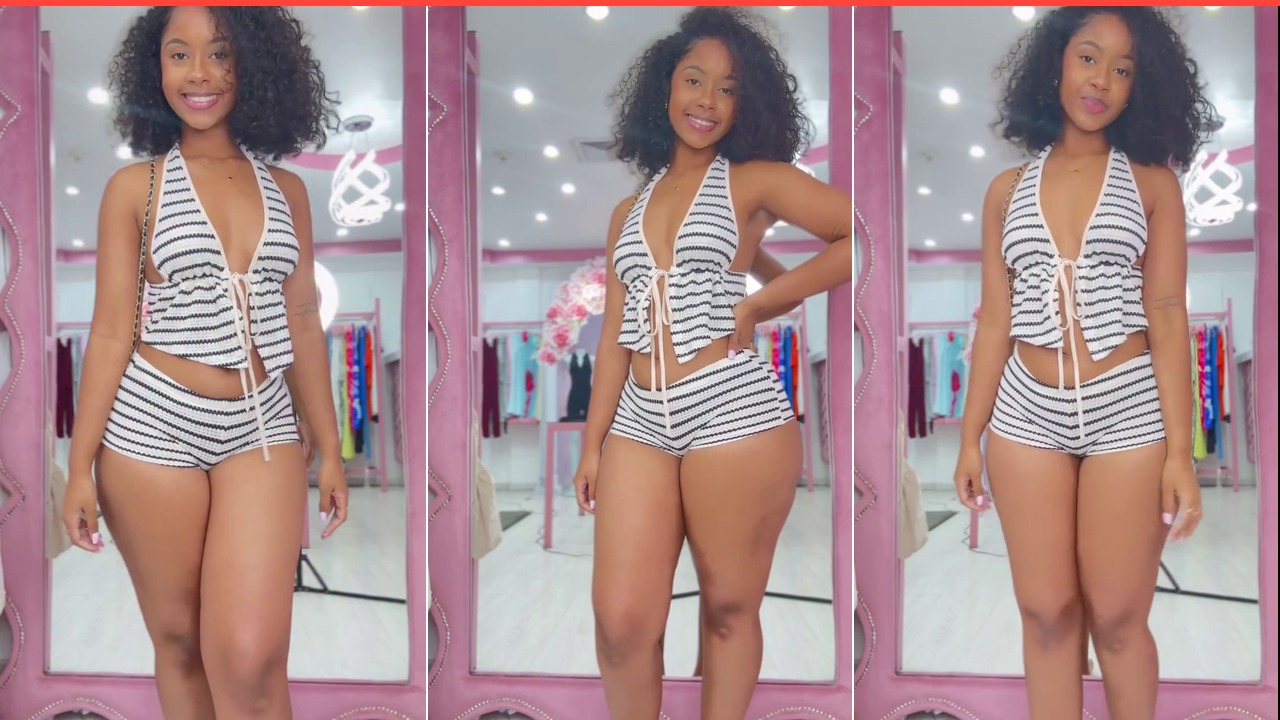 Step Out in Style: The Striped Two-Piece Set You Need