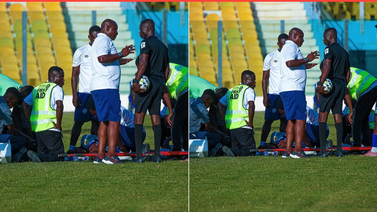 Hearts of Oak Goalkeeper Is Recovering After a Hard Hit