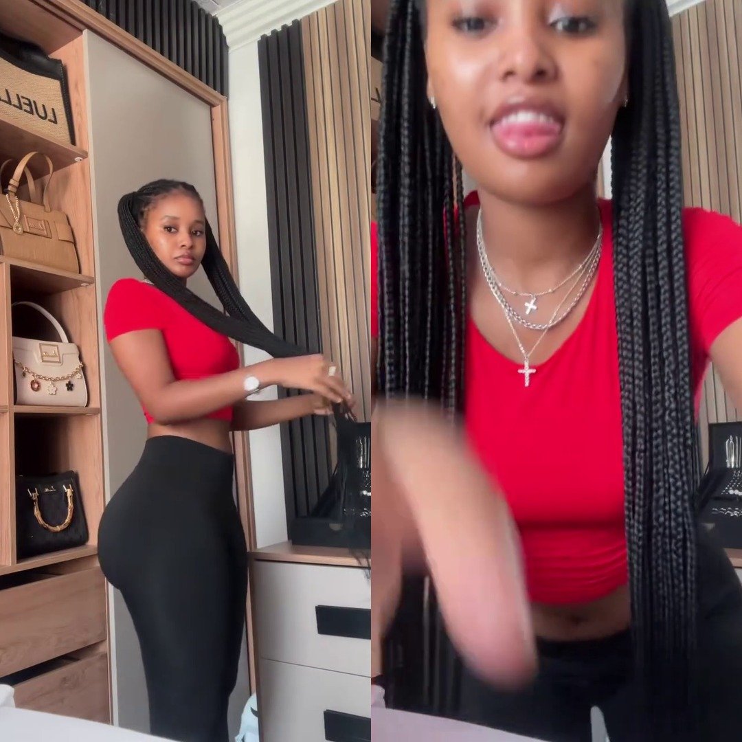 Bold Braids and Red Vibes: A Total Mood!