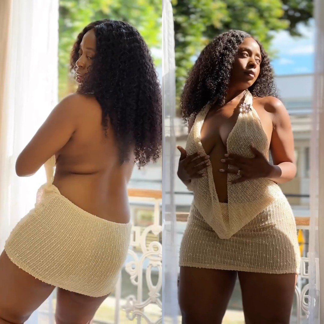 Sunlit Chic: The Viral Cream Knit Halter Outfit You Need to See