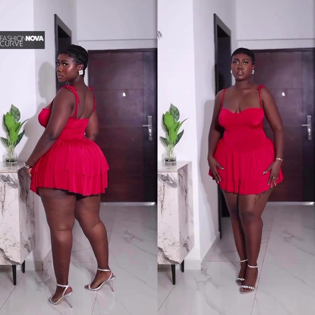 Turn Heads in This Stunning Red Ruffled Dress!