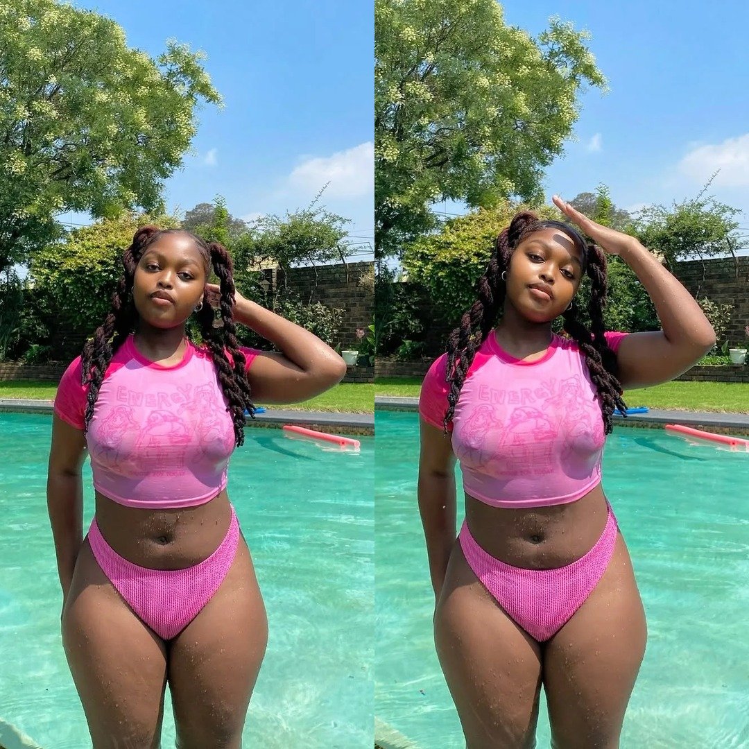 Summer Poolside Style: Bright Pink Swimsuit & Sunny Vibes