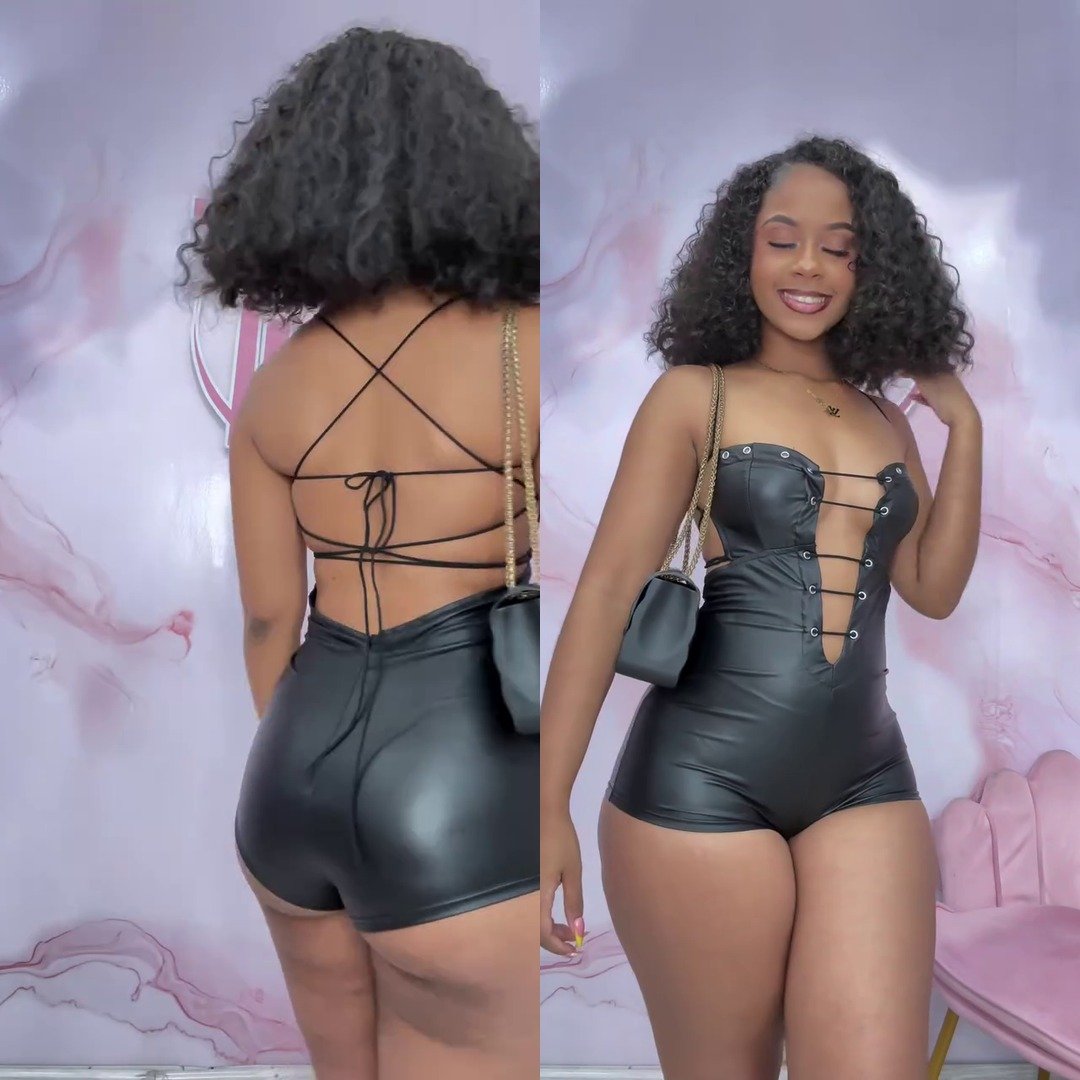 Slay in Style: This Lace-Up Romper is a Total Vibe
