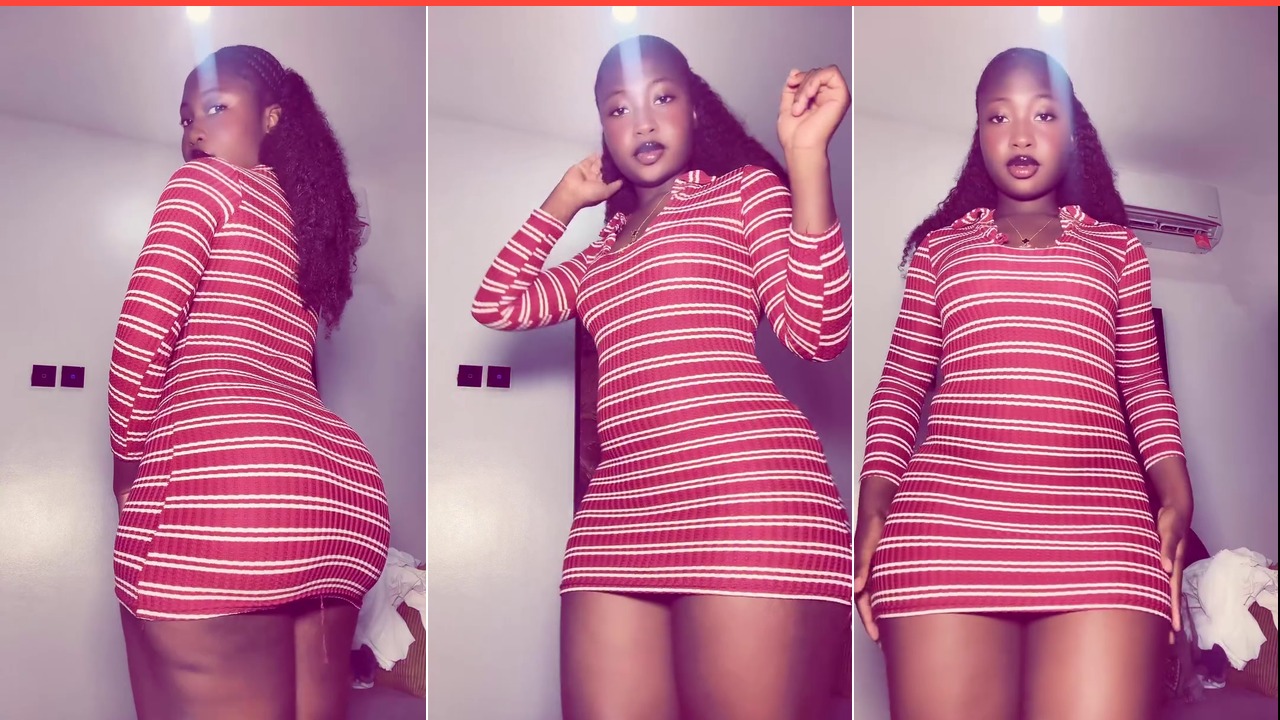 Slaying in Stripes: Check Out This Stunning Mini-Dress!