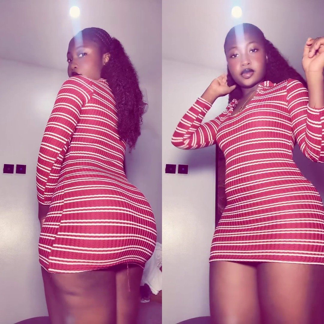 Slaying in Stripes: Check Out This Stunning Mini-Dress!