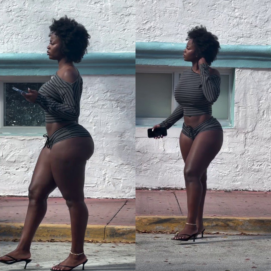 Slaying the Game in a Chic Striped Set