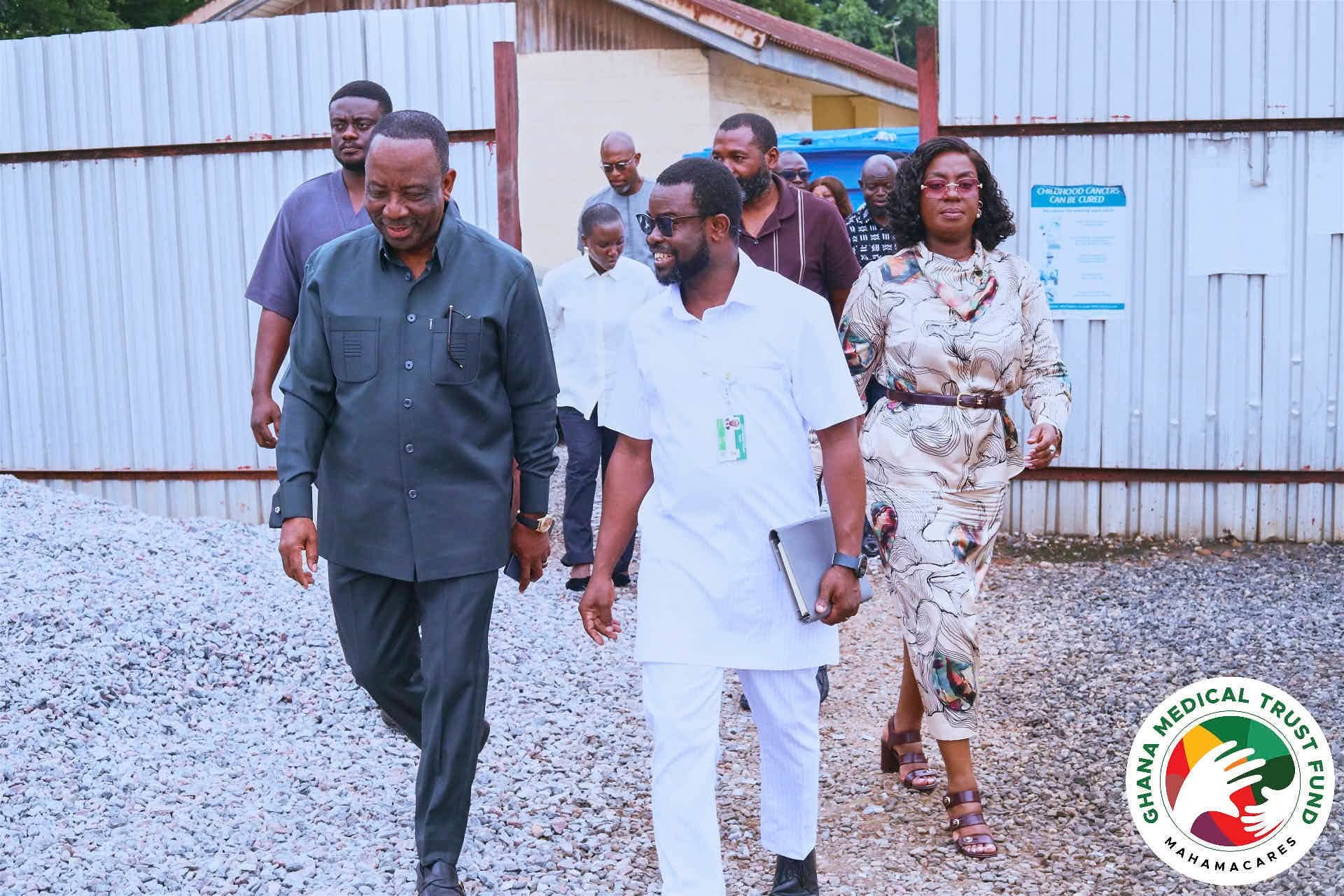 KGL Group and GMTF officials inspecting the site of the new diagnostic centre at Ridge Hospital