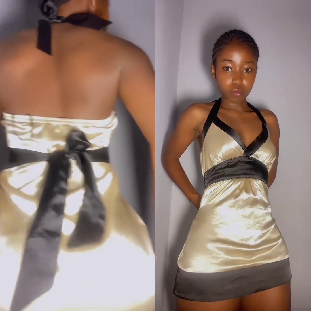 Get Ready to Glow: This Gold and Black Dress is Everything