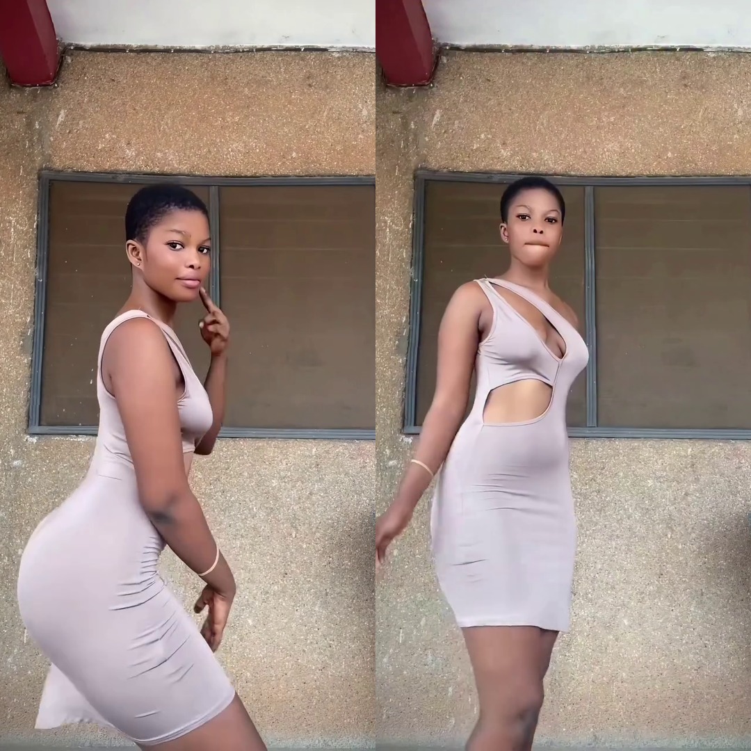 This Beige Cut-Out Dress is Everything!